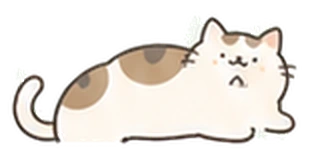 くつろぐ猫のイラスト