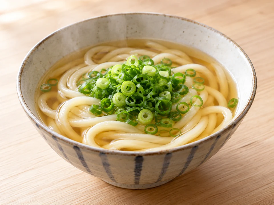 ねぎのかけうどんの完成イメージ