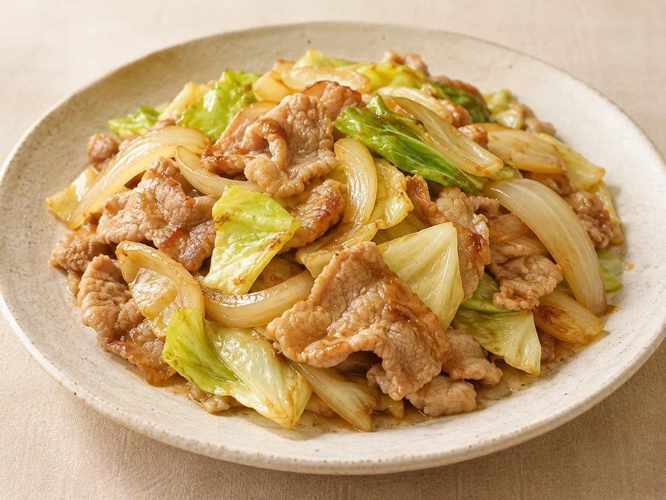 豚肉の炒め物の参考イメージ（材料・盛り付けはレシピごとに異なります）
