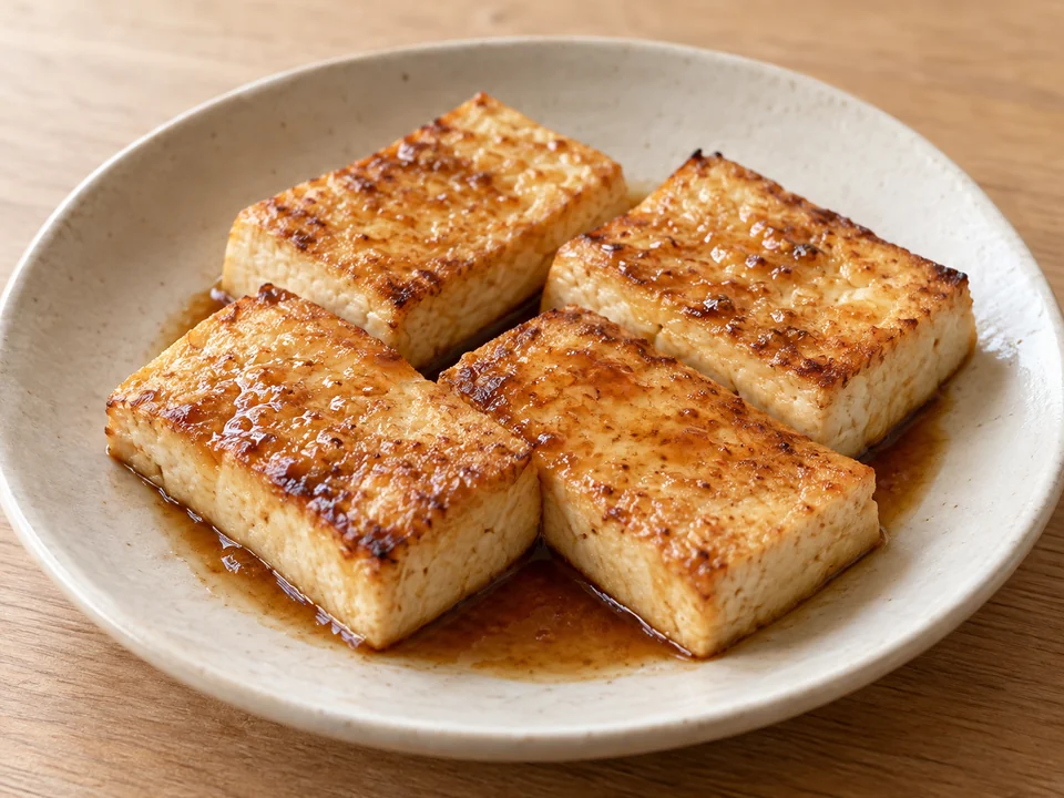 豆腐の焼き物の参考イメージ（材料・盛り付けはレシピごとに異なります）